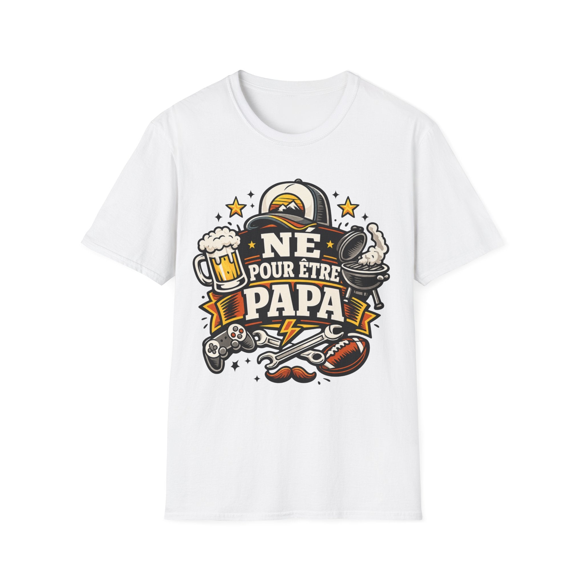 T-Shirt Né Pour Etre Papa