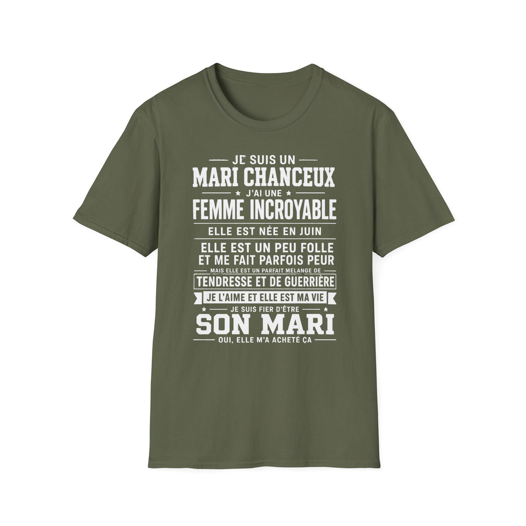 T-Shirt J'ai Une Femme Incroyable Née En JUIN