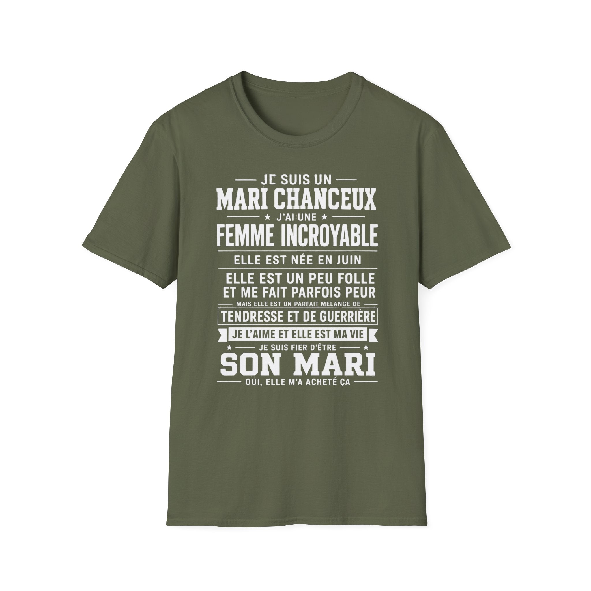 T-Shirt J'ai Une Femme Incroyable Née En JUIN