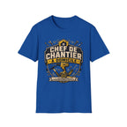 T-Shirt Papa Chef De Chantier A Domicile