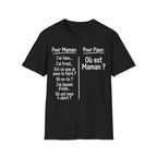 T-Shirt Comparaison Maman Papa