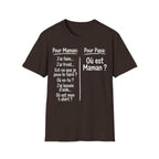 T-Shirt Comparaison Maman Papa