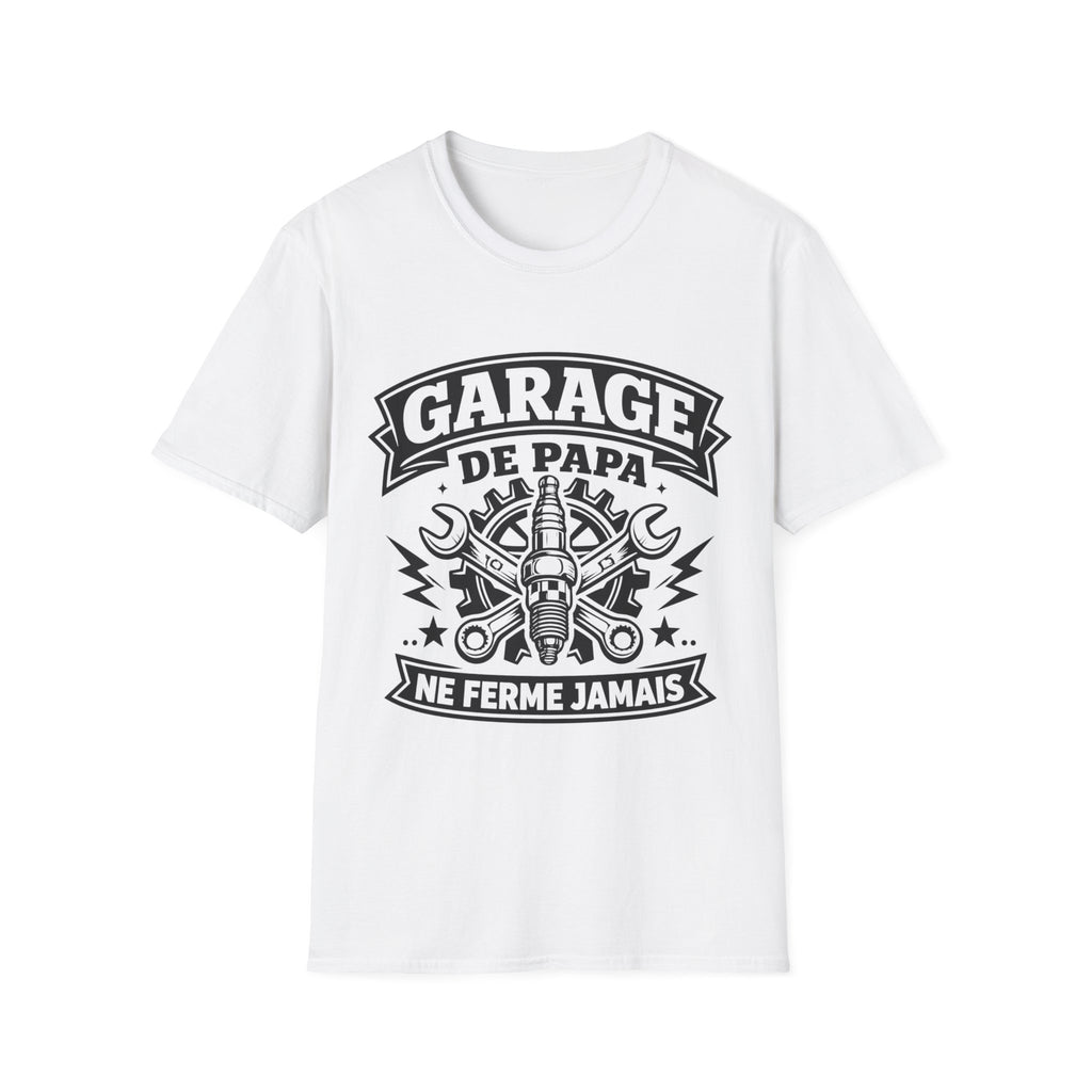T-Shirt Garage De Papa Ne Ferme Jamais