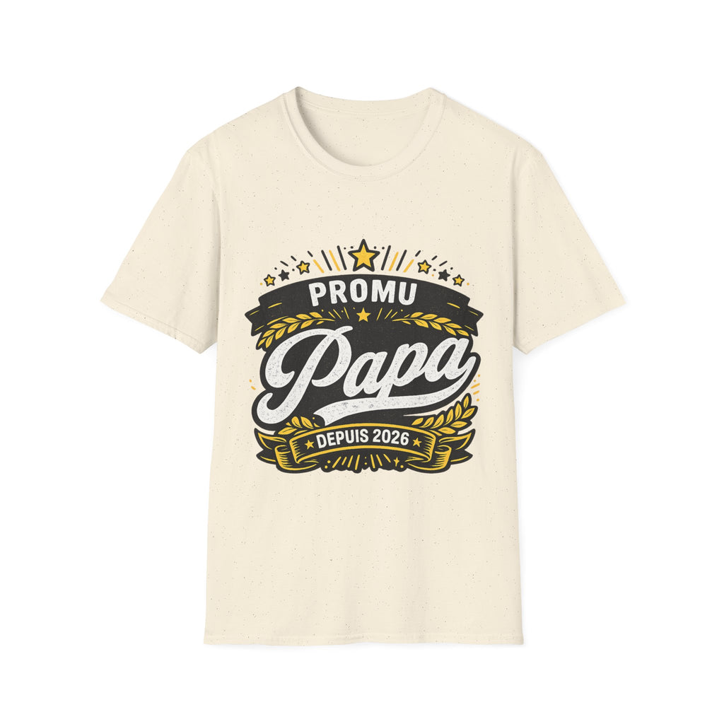 T-Shirt Promu Papa Depuis 2026