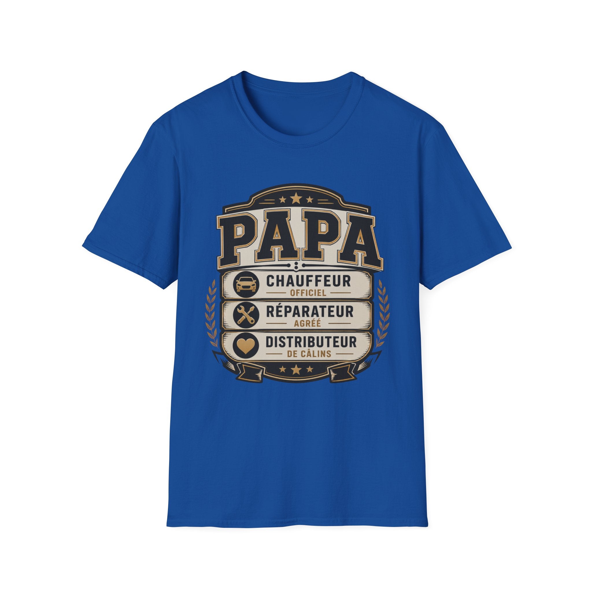 T-Shirt Papa Chauffeur Réparateur Distributeur