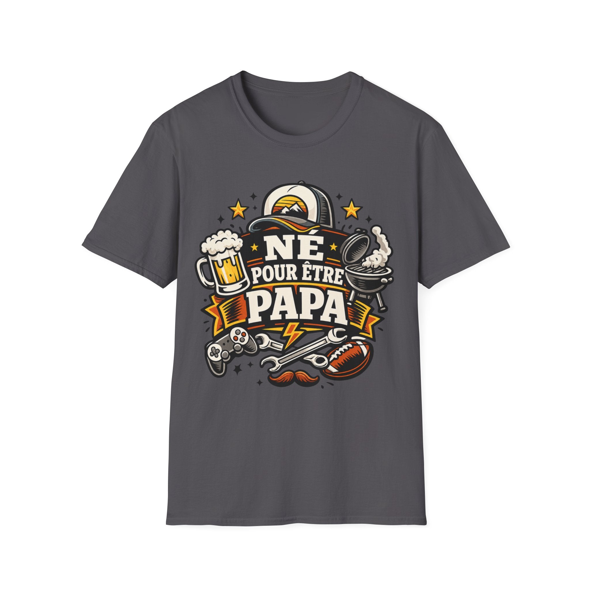 T-Shirt Né Pour Etre Papa