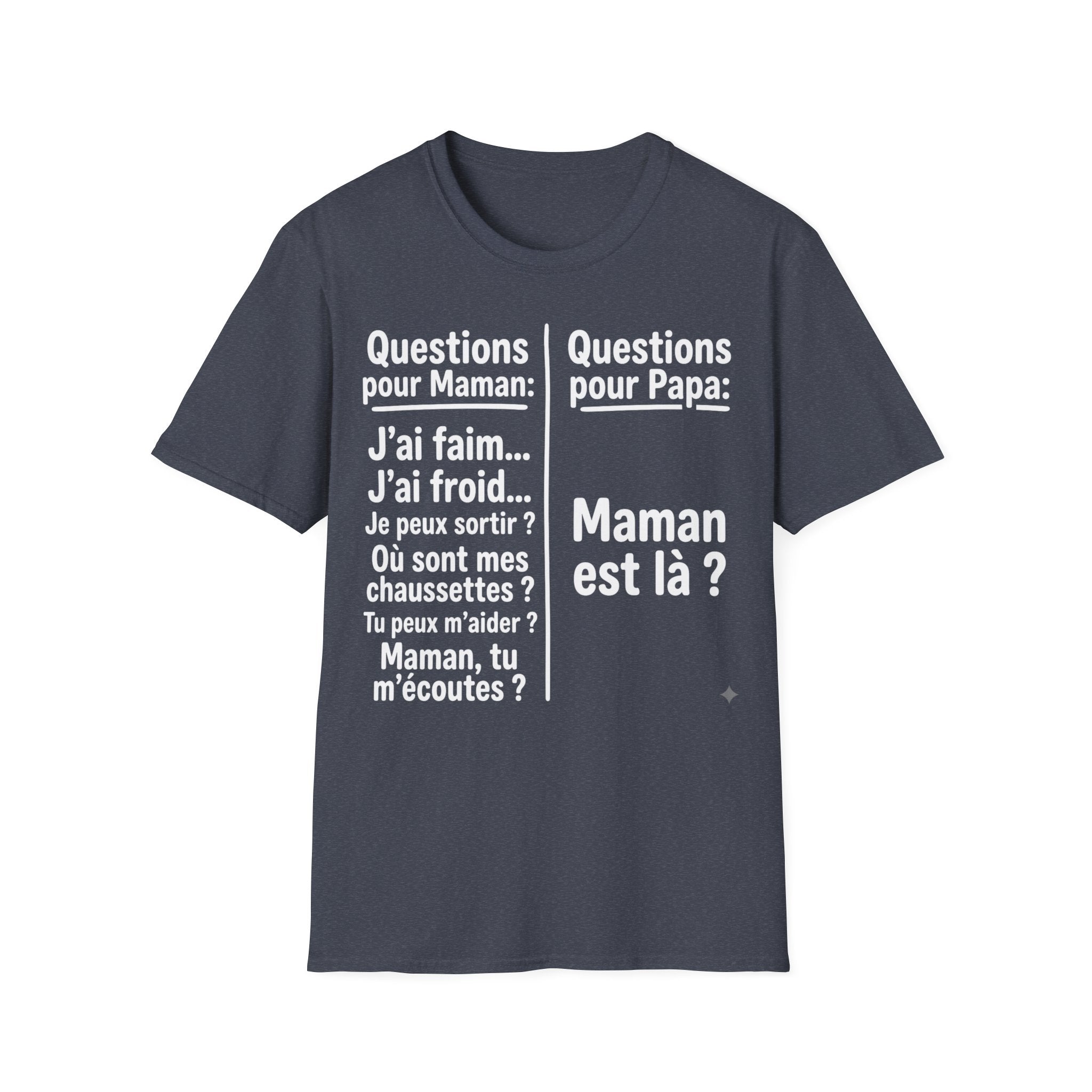T-Shirt Comparaison Maman Papa