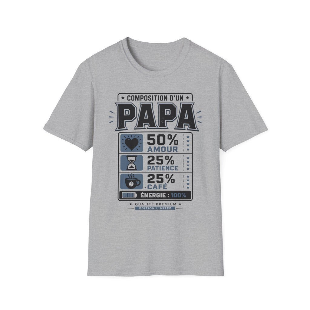 T-Shirt Composition d'un Papa