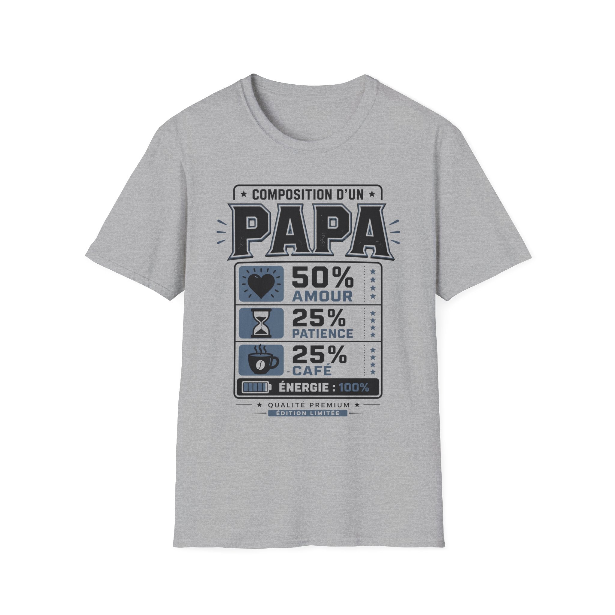 T-Shirt Composition d'un Papa
