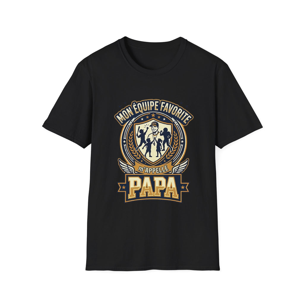 T-Shirt Mon Equipe Favorite M'appelle Papa