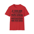 T-Shirt Papa Génial Né En Juillet
