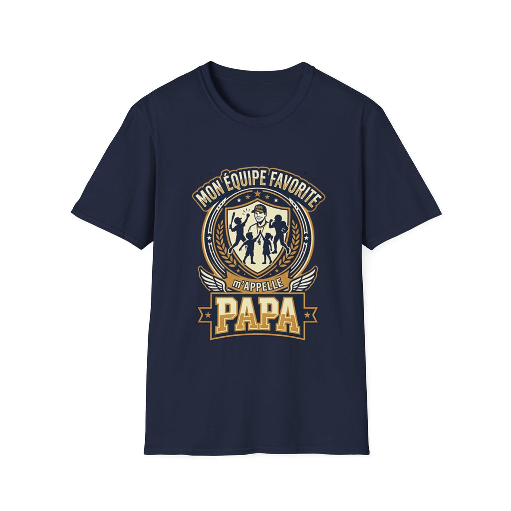 T-Shirt Mon Equipe Favorite M'appelle Papa