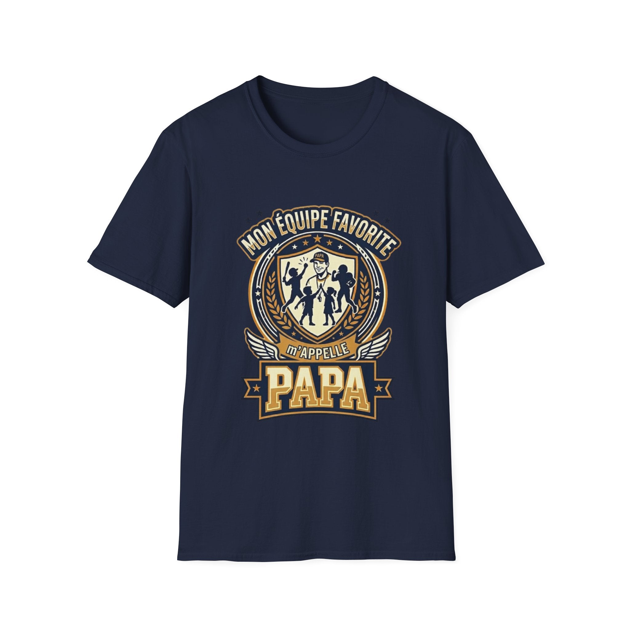 T-Shirt Mon Equipe Favorite M'appelle Papa