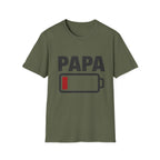 T-Shirt Papa Batterie Faible
