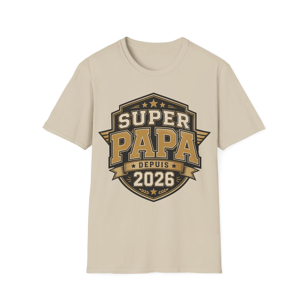 T-Shirt Super Papa Depuis 2026
