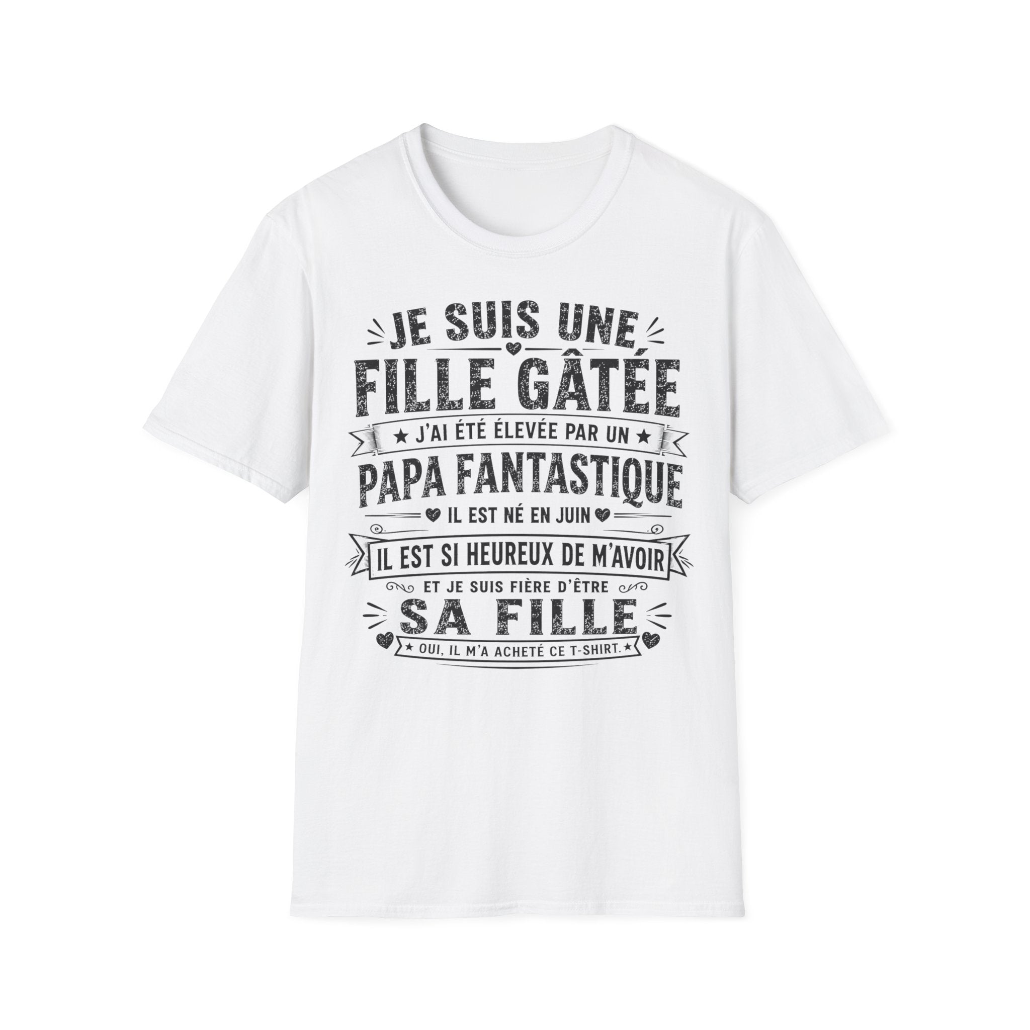 T-Shirt Papa Fantastique Né En Juin