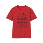 T-Shirt Papa De Jour Papa De Nuit