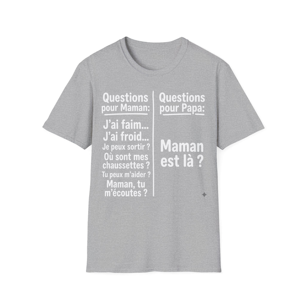 T-Shirt Comparaison Maman Papa