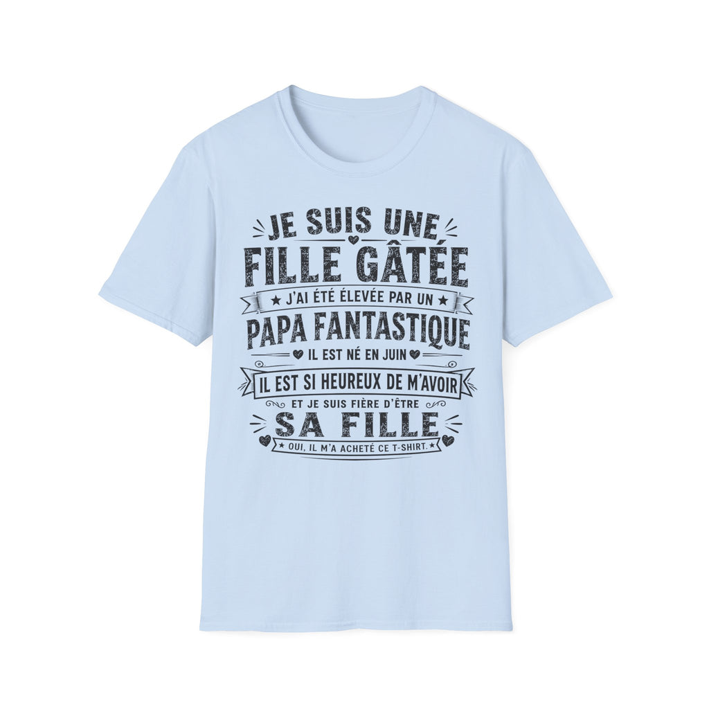 T-Shirt Papa Fantastique Né En Juin