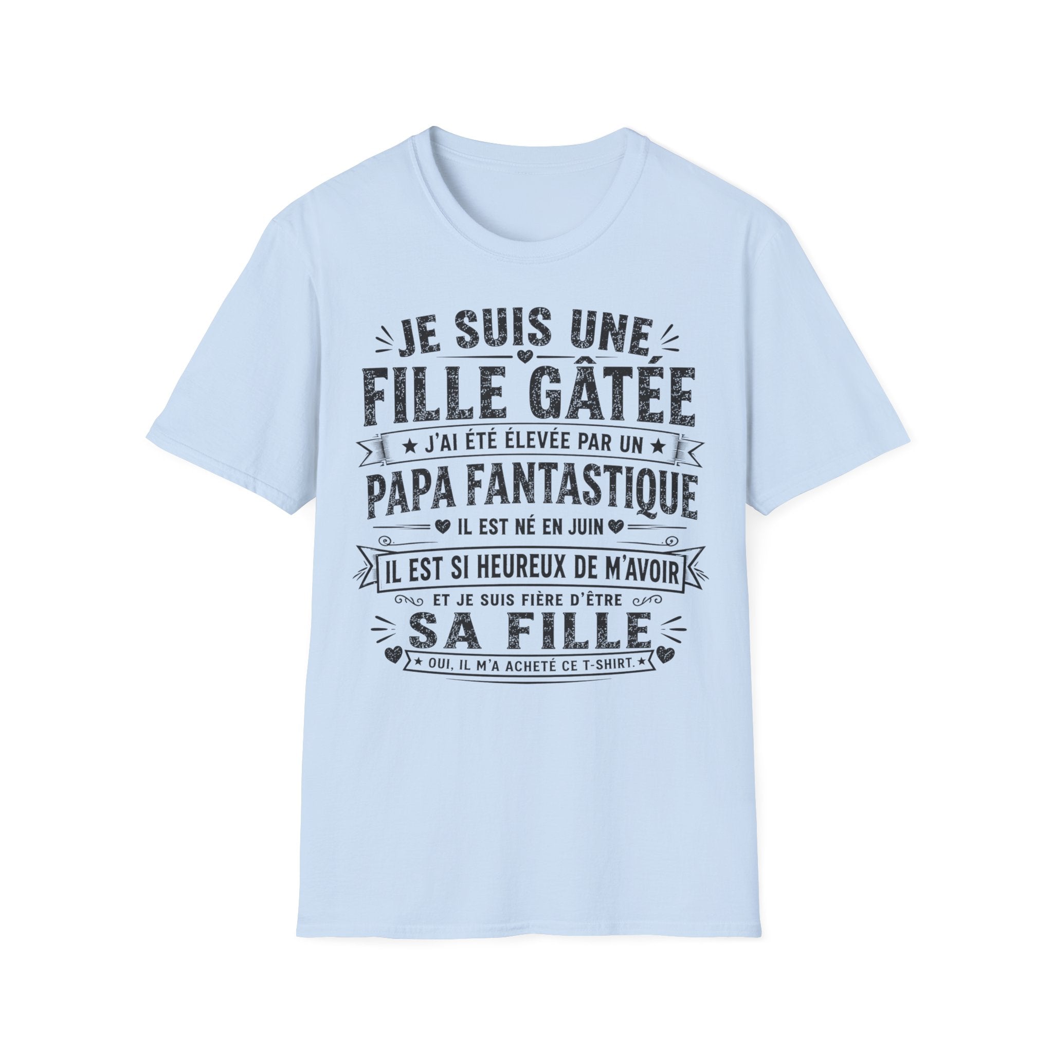 T-Shirt Papa Fantastique Né En Juin