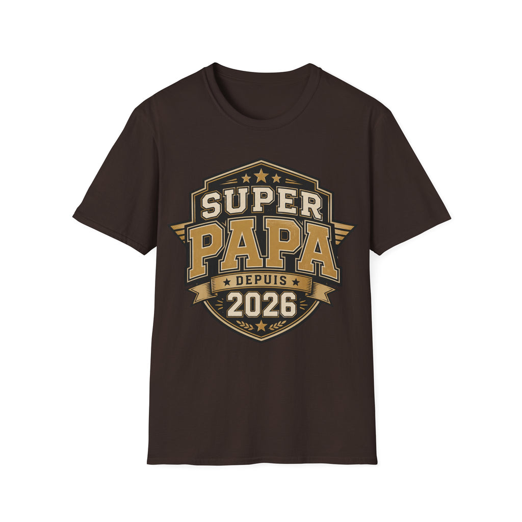 T-Shirt Super Papa Depuis 2026