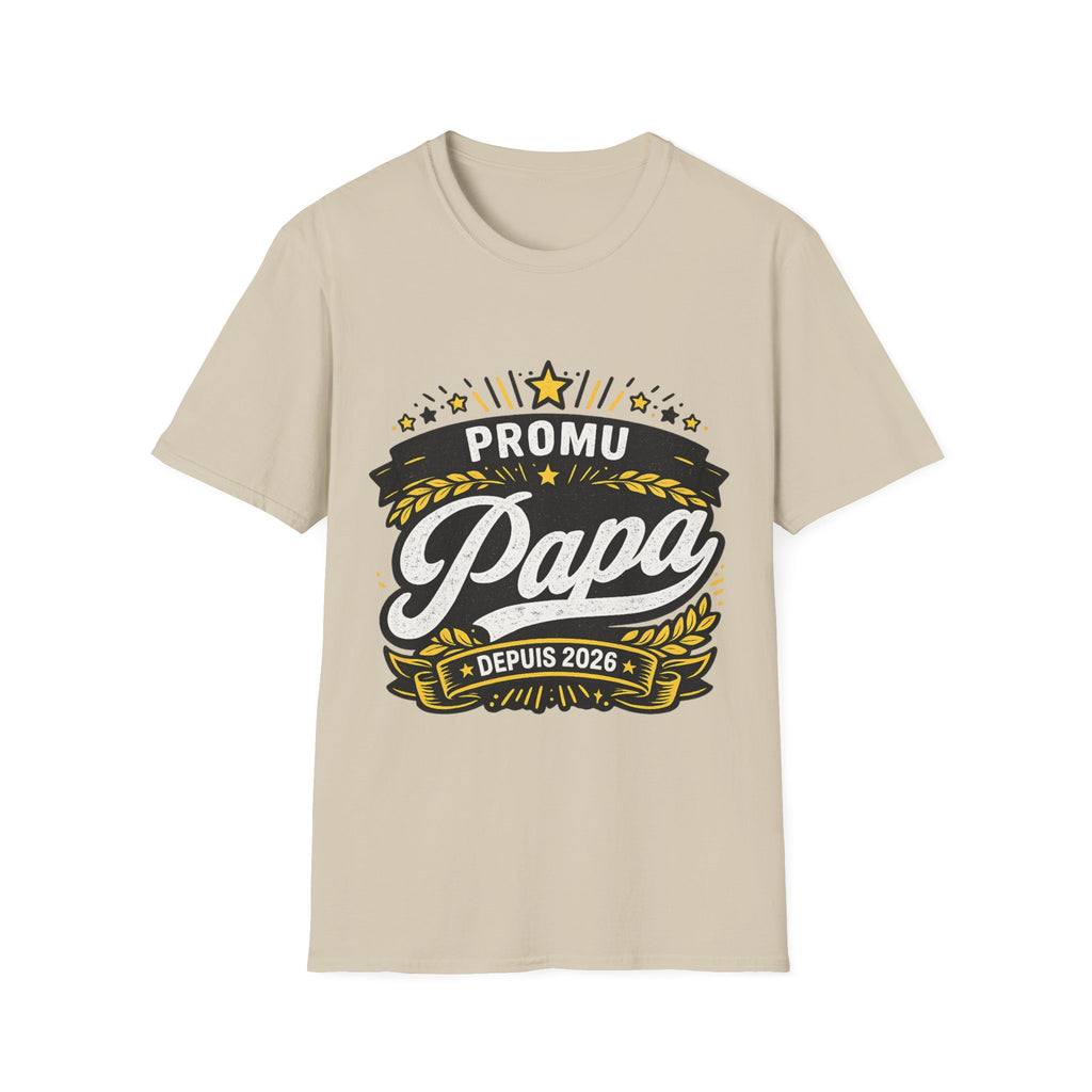 T-Shirt Promu Papa Depuis 2026