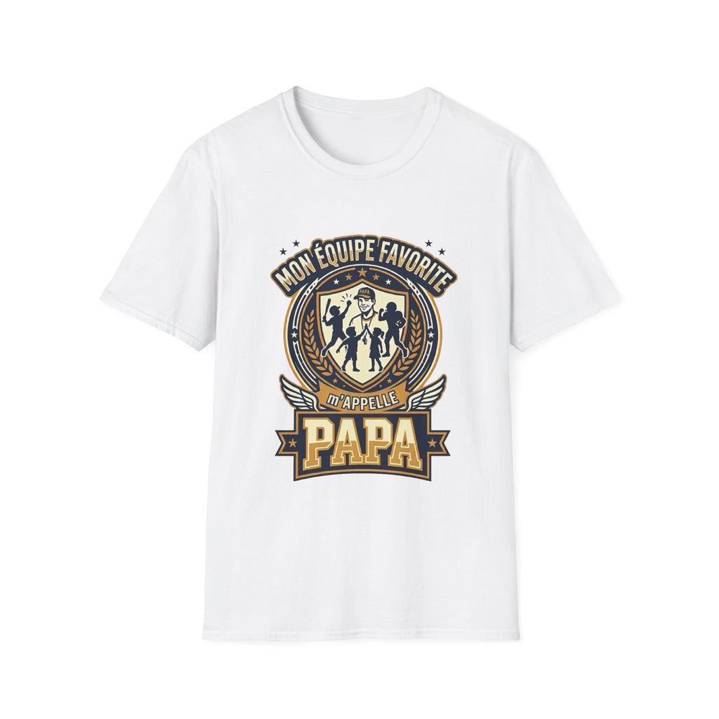 T-Shirt Mon Equipe Favorite M'appelle Papa