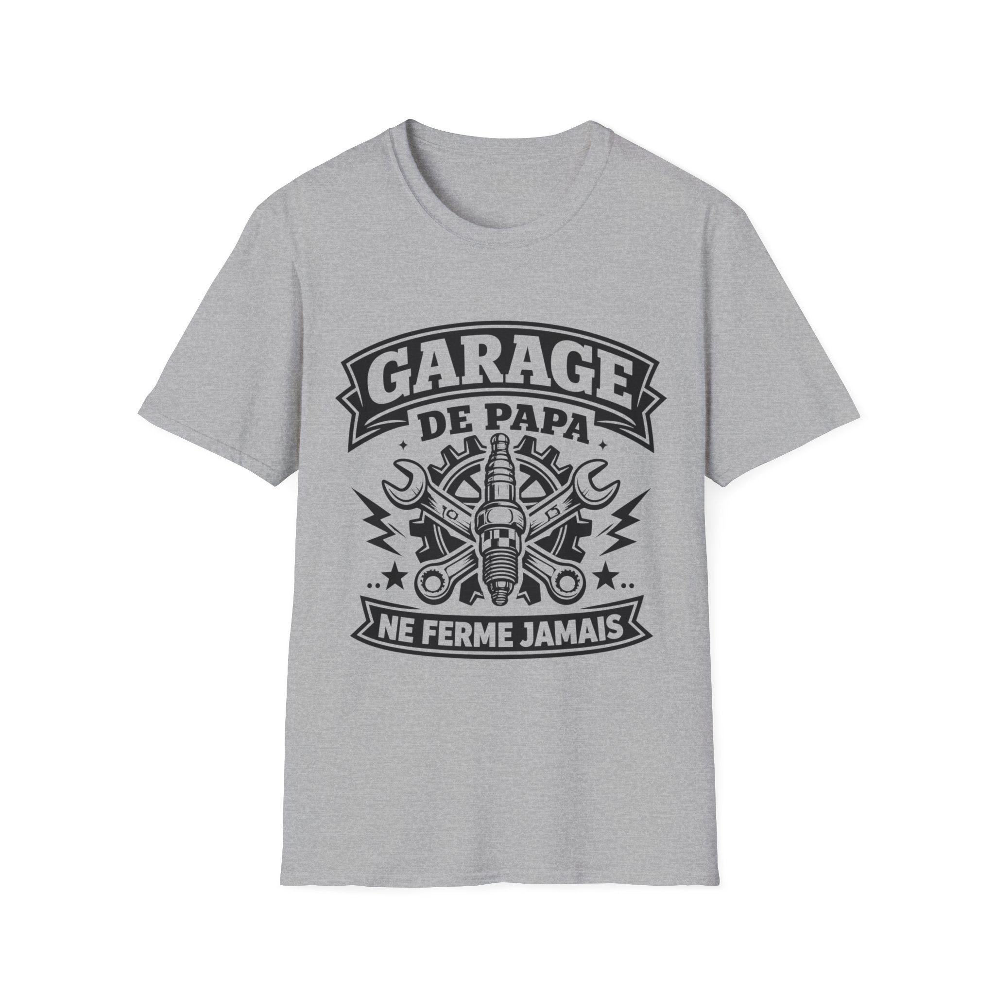 T-Shirt Garage De Papa Ne Ferme Jamais
