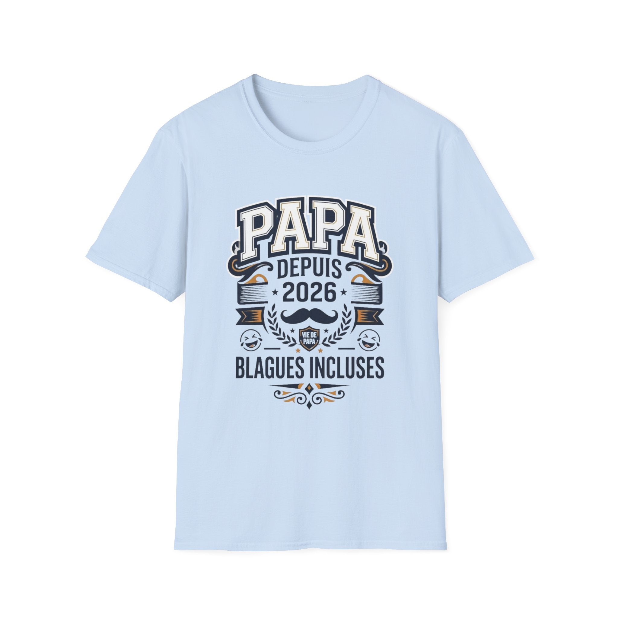T-Shirt Papa Depuis 2026 Blagues Incluses