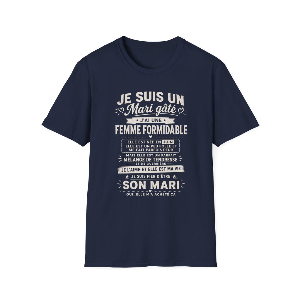 T-Shirt J'ai Une Femme Formidable Née En JUIN