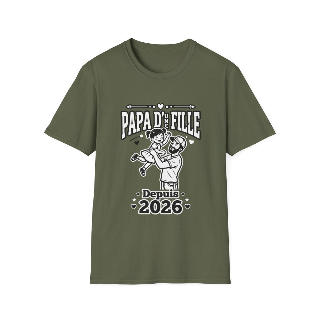 T-Shirt Papa D'une Fille