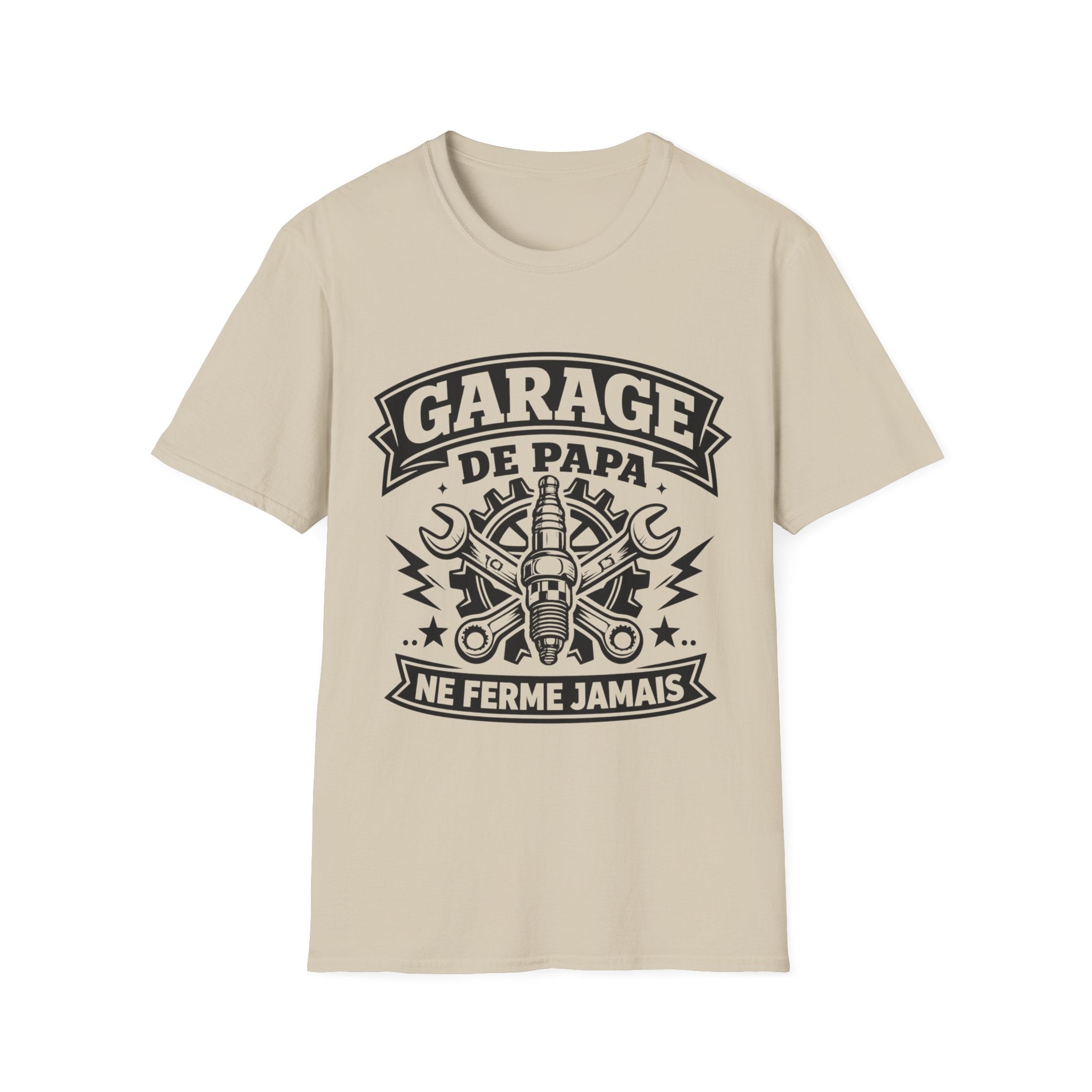 T-Shirt Garage De Papa Ne Ferme Jamais