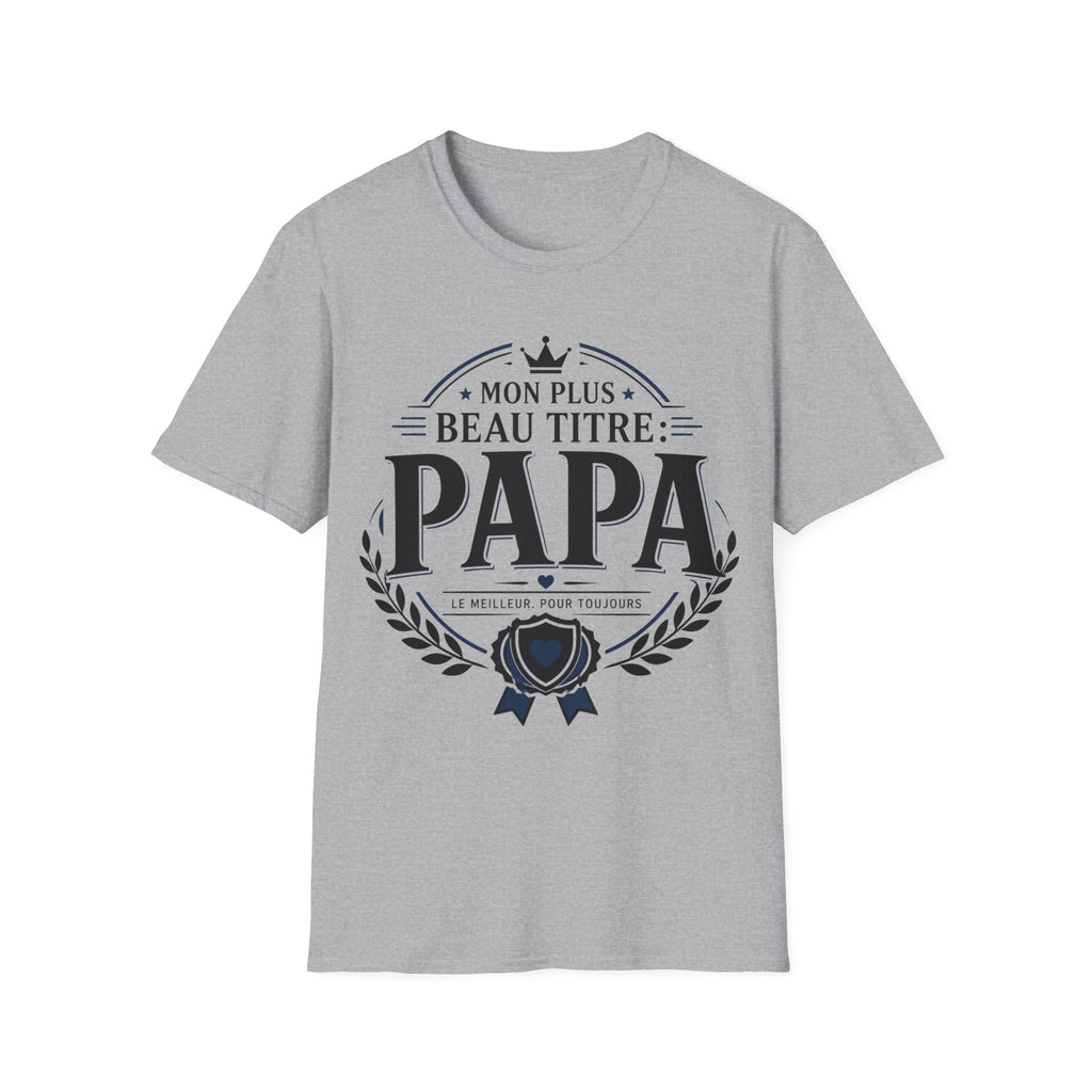 T-Shirt Papa Mon Plus Beau Titre