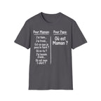 T-Shirt Comparaison Maman Papa