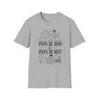 T-Shirt Papa De Jour Papa De Nuit