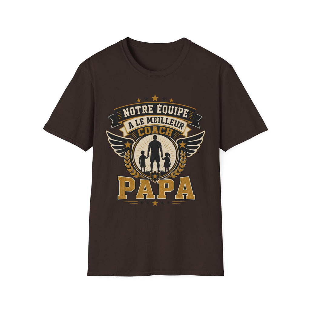 T-Shirt Papa Meilleur Coach