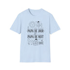 T-Shirt Papa De Jour Papa De Nuit