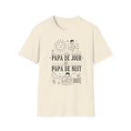 T-Shirt Papa De Jour Papa De Nuit