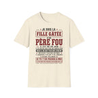T-Shirt Papa Fou Né En Juin
