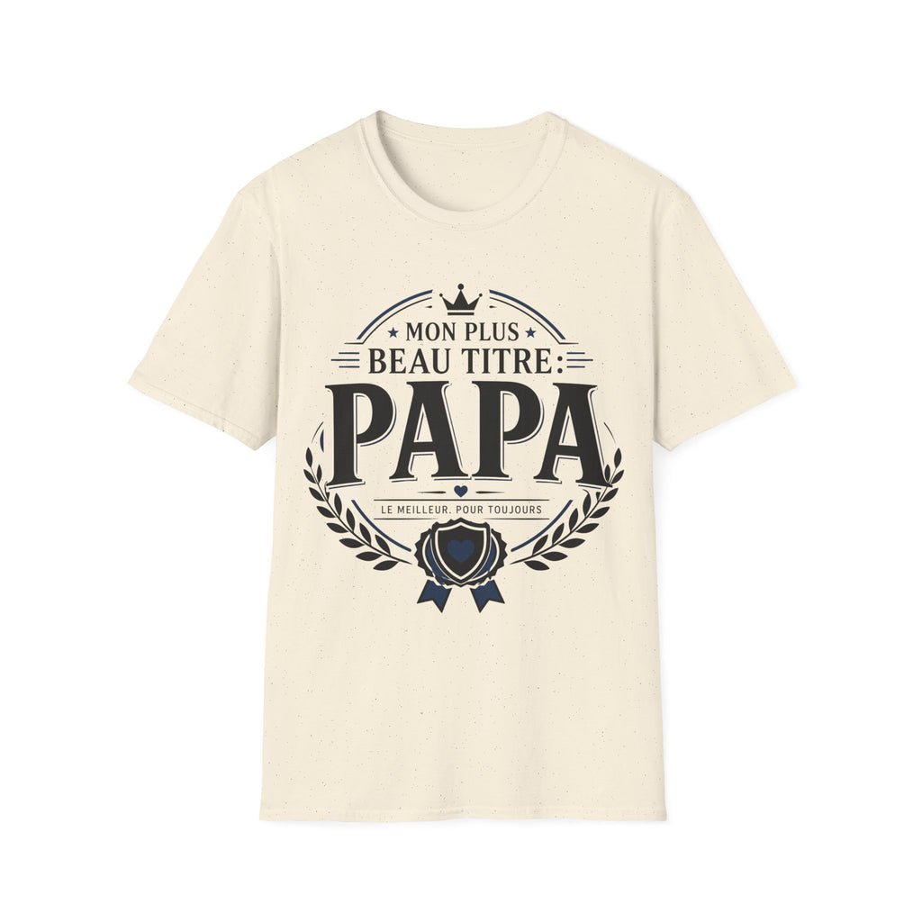 T-Shirt Papa Mon Plus Beau Titre