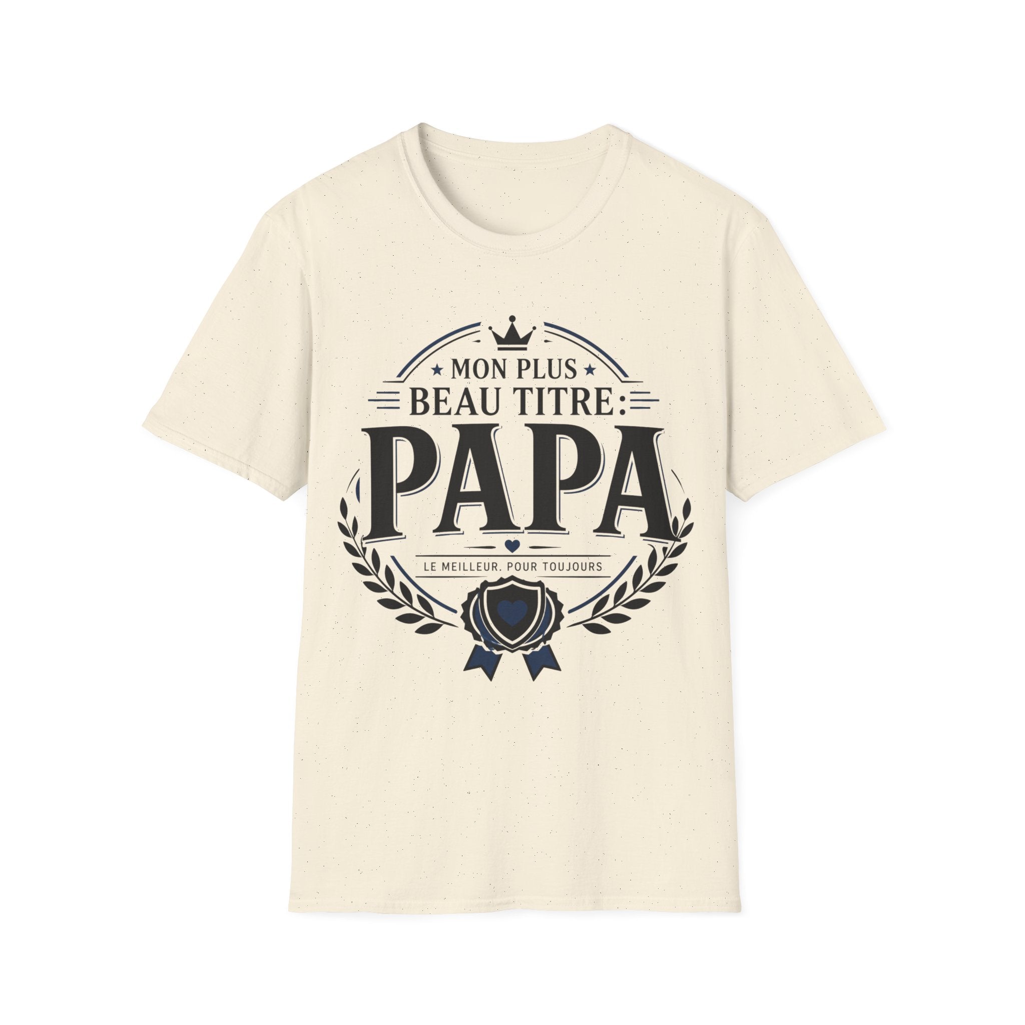 T-Shirt Papa Mon Plus Beau Titre