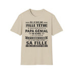 T-Shirt Fille De Papa Génial