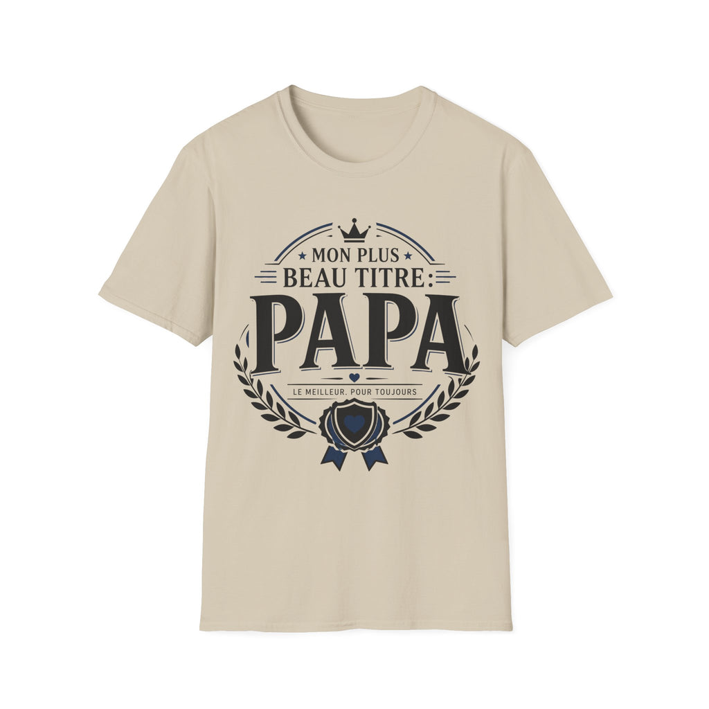 T-Shirt Papa Mon Plus Beau Titre