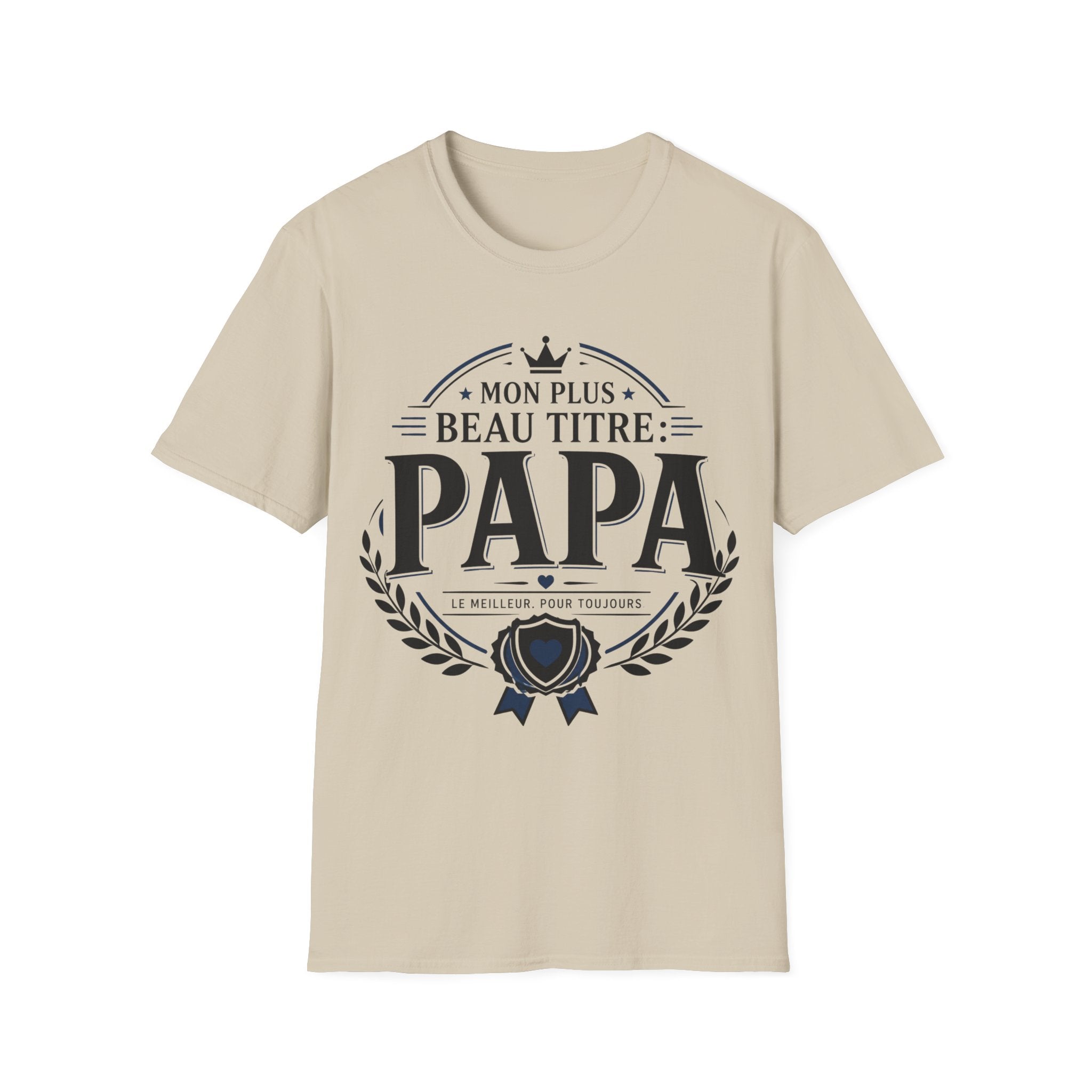 T-Shirt Papa Mon Plus Beau Titre