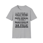 T-Shirt Fille De Papa Génial