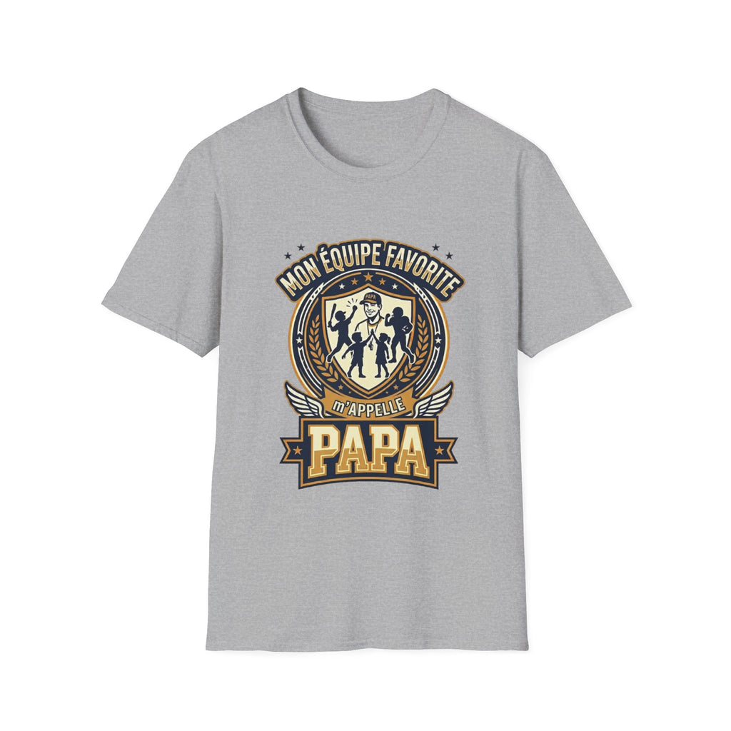 T-Shirt Mon Equipe Favorite M'appelle Papa
