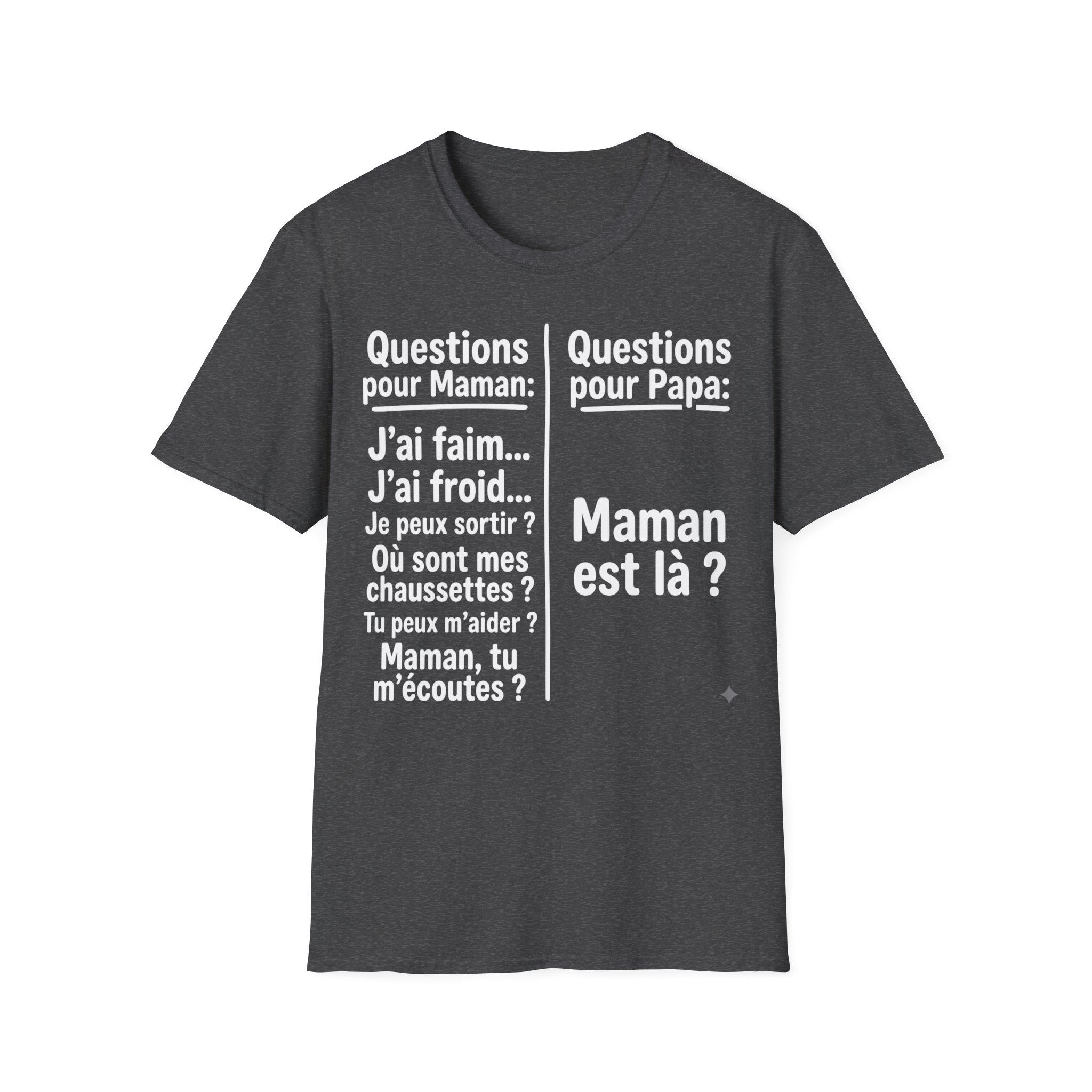 T-Shirt Comparaison Maman Papa