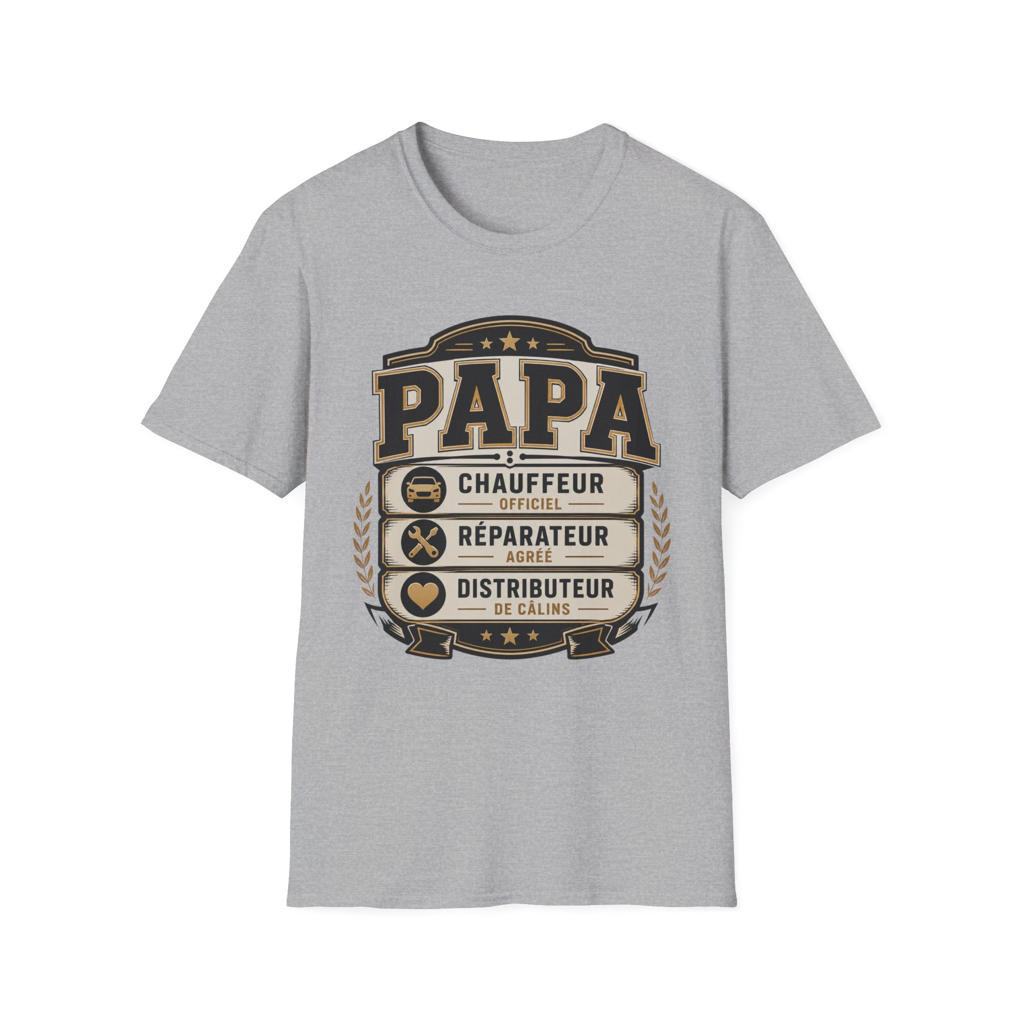 T-Shirt Papa Chauffeur Réparateur Distributeur