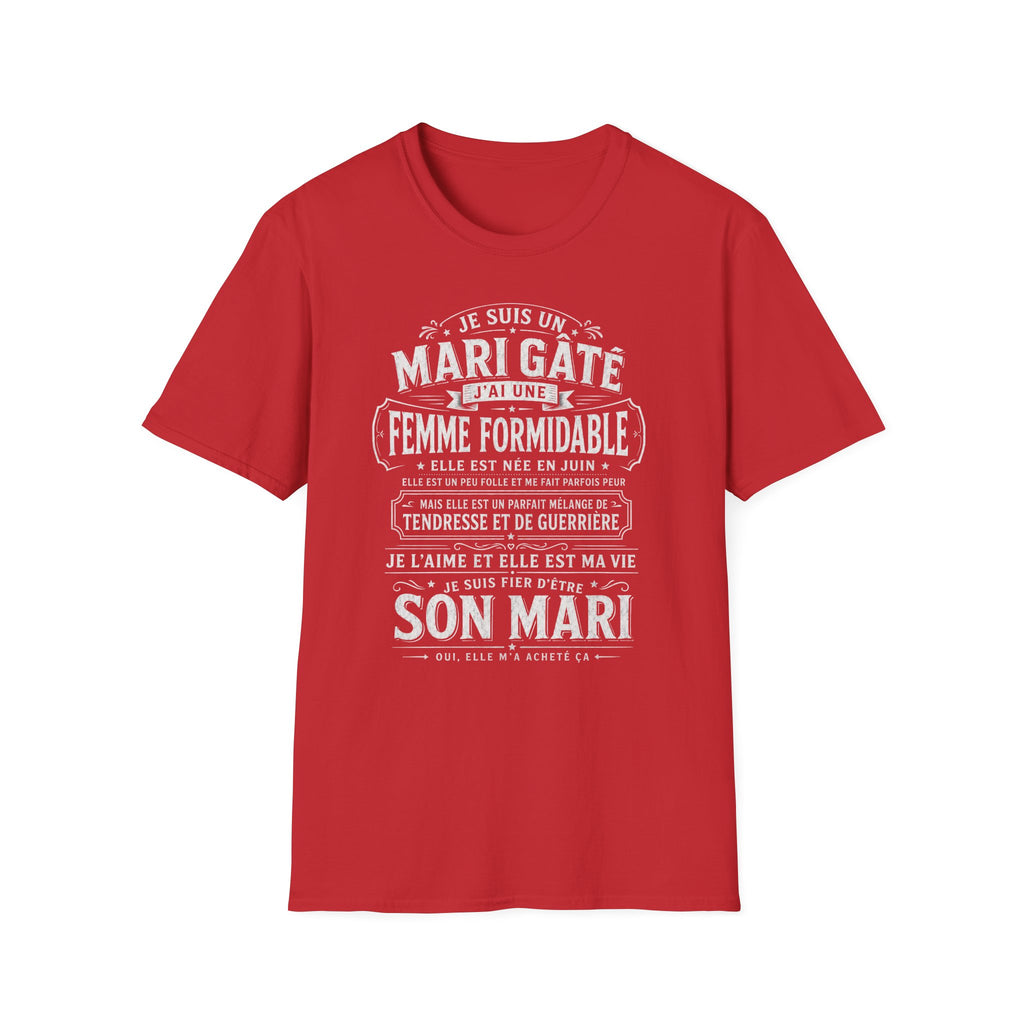 T-Shirt J'ai Une Femme Formidable Née En JUIN