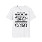 T-Shirt Fille De Papa Génial